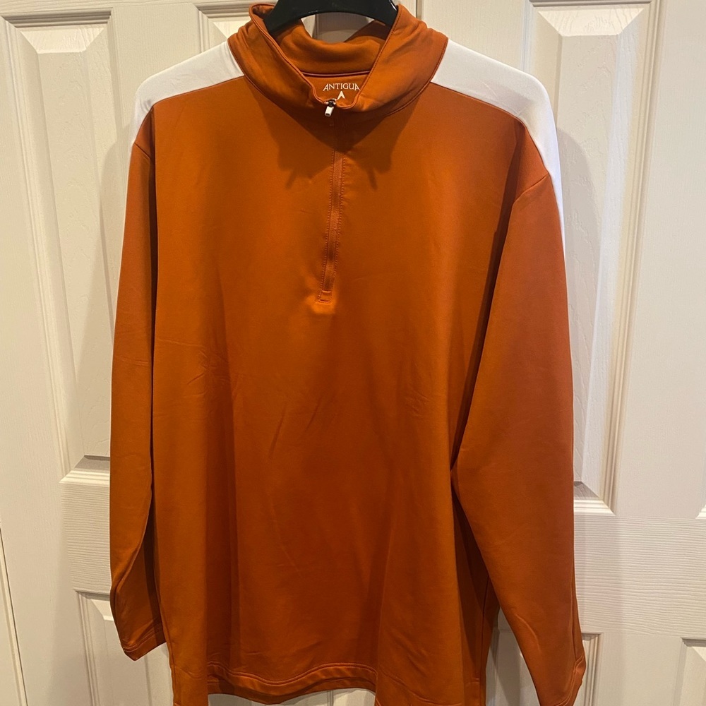 Antigua Mens Dri-fit fabric pullover